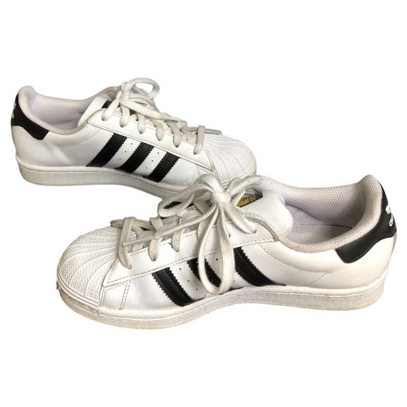 Adidas Originals Women's Superstar 3-Stripes Sneaker White/Black 6.5 - Picture 2 of 6